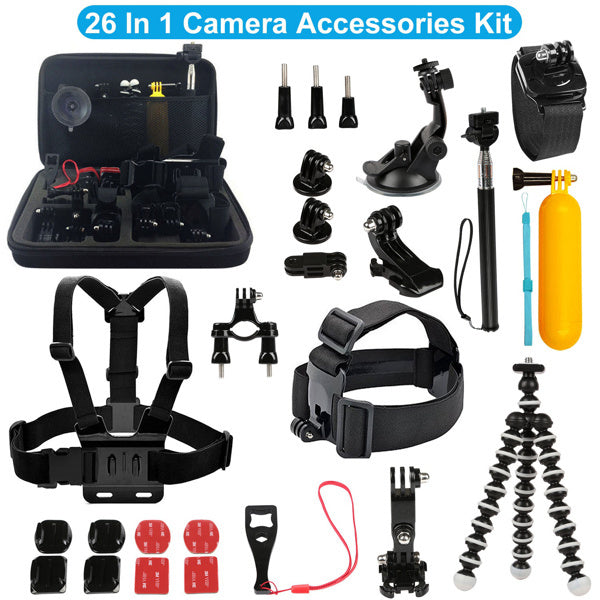 ๐ฅ 26-in-1 Action Camera Accessories Kit - For GoPro, DJI, Insta360 & More