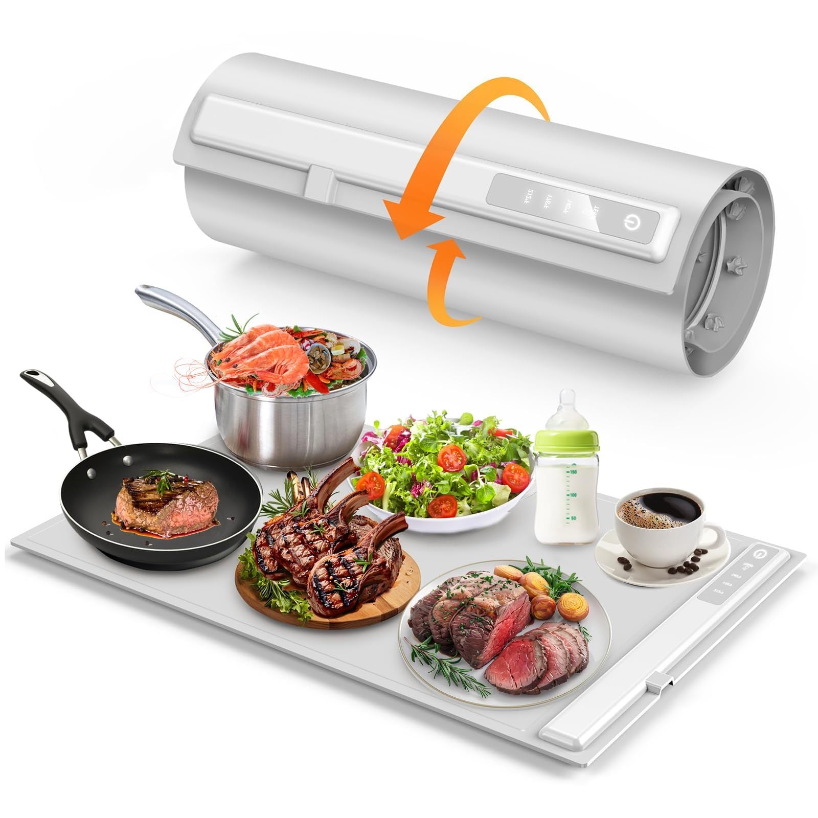 π₯ Food Warming Mat β Foldable Electric Warming Tray with 3 Heat Settings