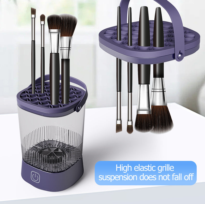 ๐งผ Mini Electric Makeup Brush Cleaner โ Automatic Cleaning & Drying for Bathroom Countertops