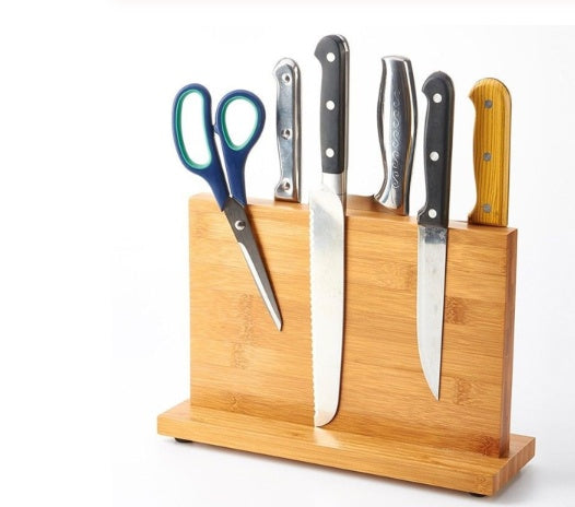Premium Bamboo Magnetic Knife Holder