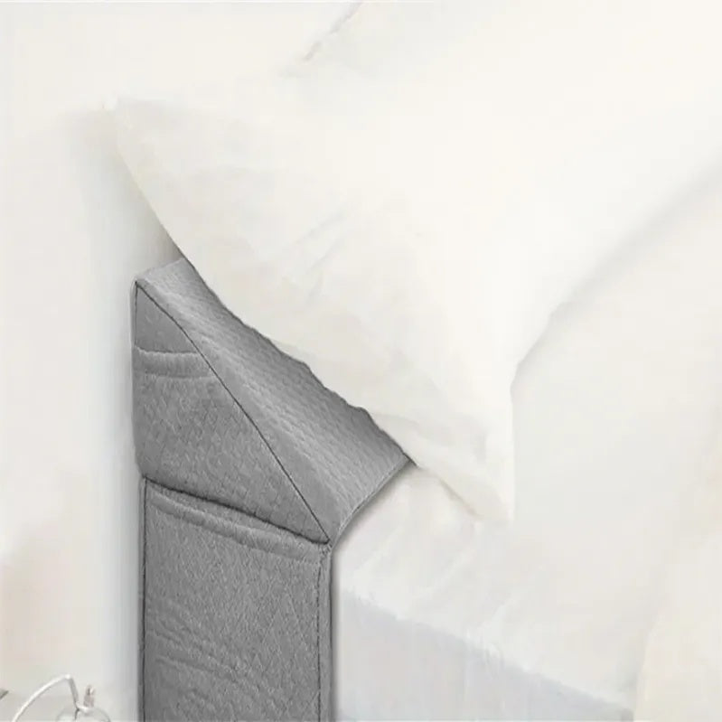 Cozy Backboard Gap Pillow With Side-Pocket