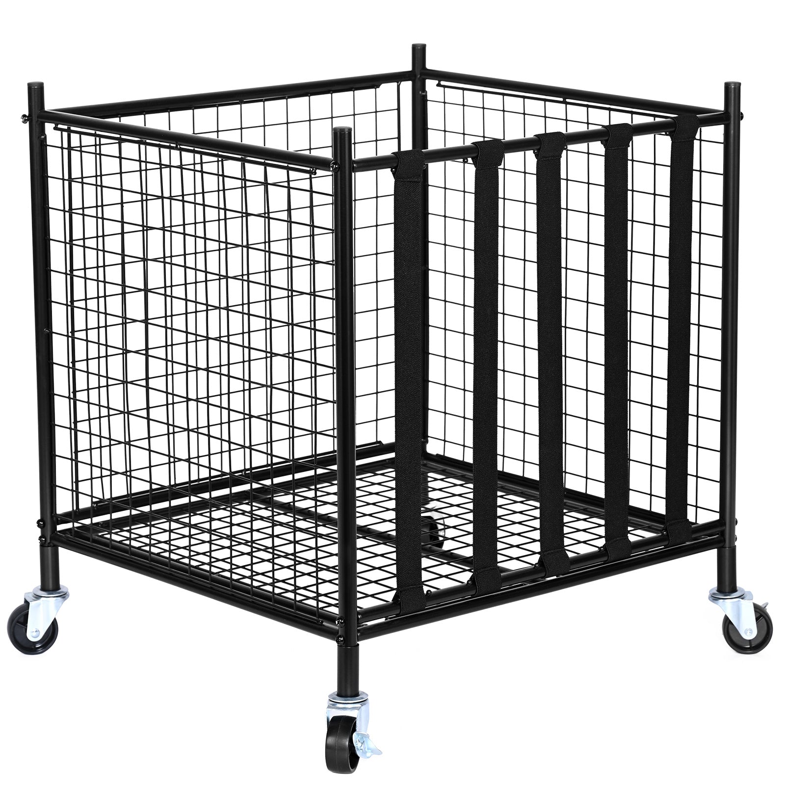 Rolling Sports Ball Storage Cart โ Heavy-Duty