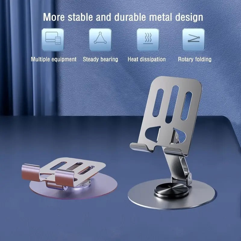 360° Adjustable Swivel Metal Phone Mount – Anti-Slip base