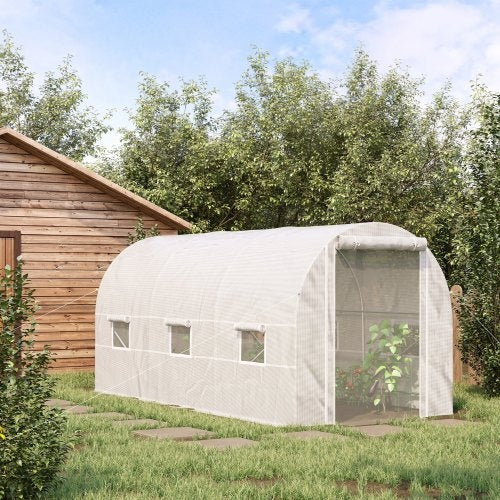 🌿 Outsunny 15' x 7' x 7' Walk-In Tunnel Greenhouse
