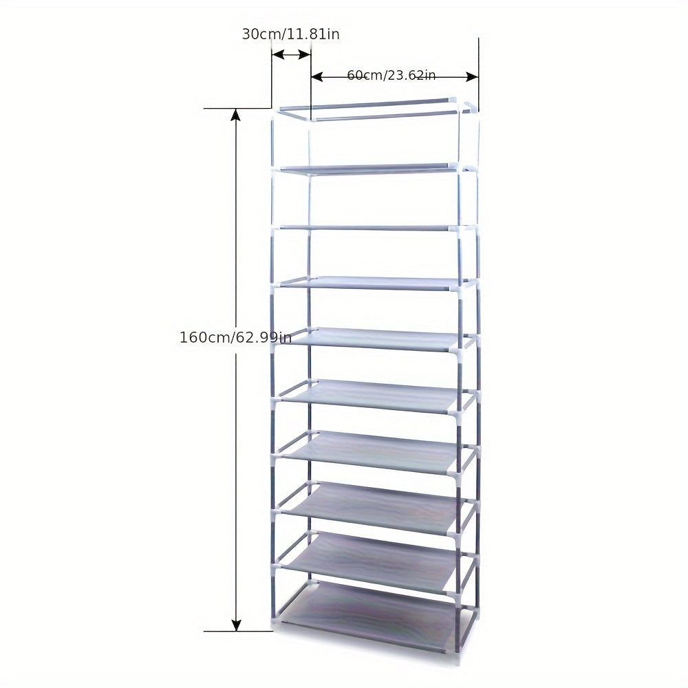 ๐ฅฟ 10-Layer Shoe Cabinet with Dust Cover