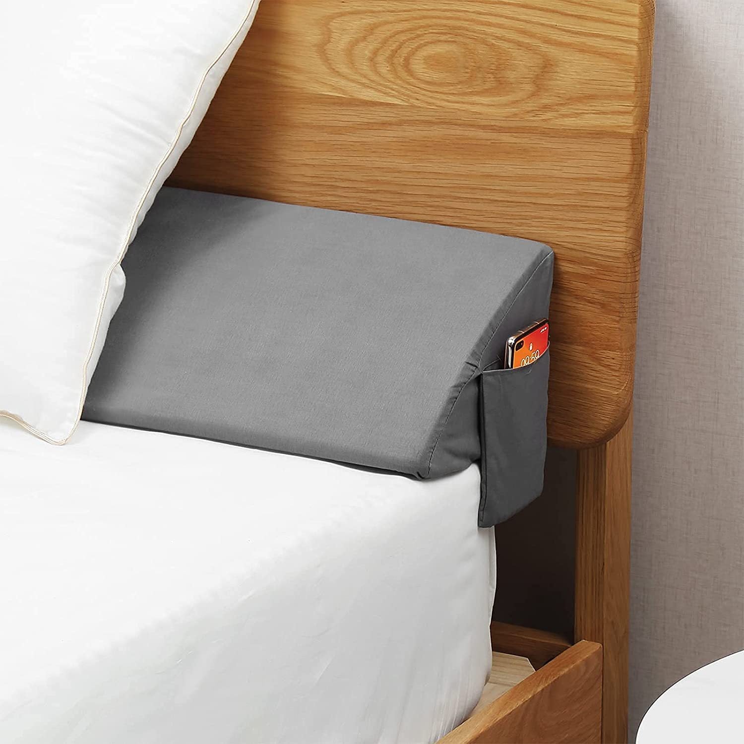 🛏️ Headboard Back Cushion - Lumbar Support for Any Bed Size