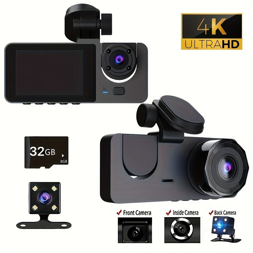 πΉ 4K UHD Dash Cam β Complete Road Coverage for Every Drive