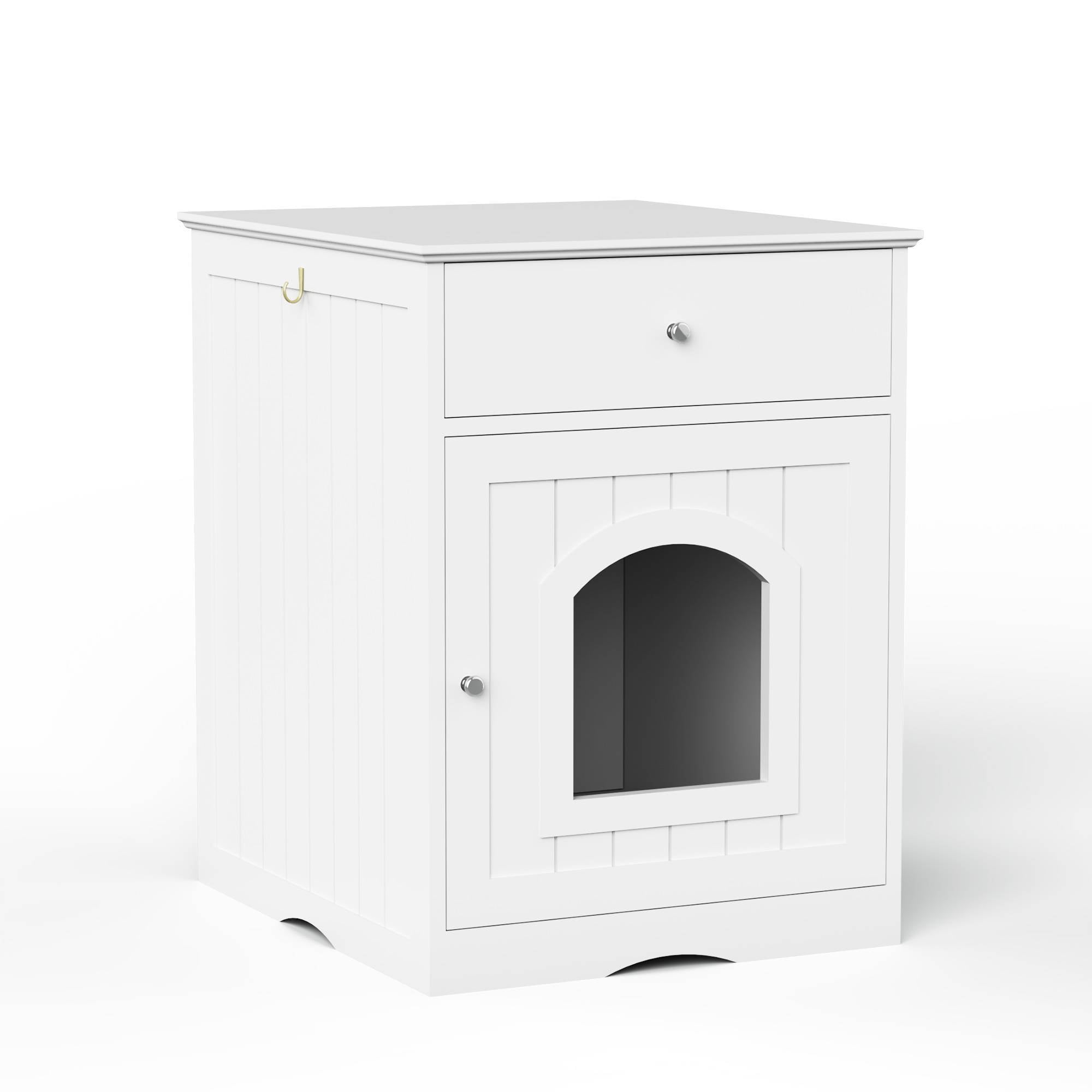 ๐พ Modern Cat Litter Box Enclosure with Drawer