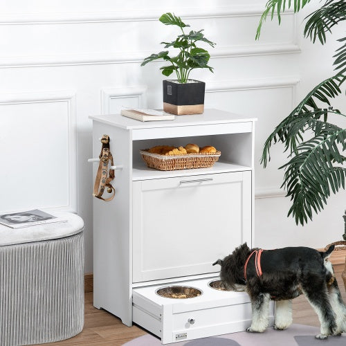πΎ PawHut Pet Feeder Station & Storage Cabinet
