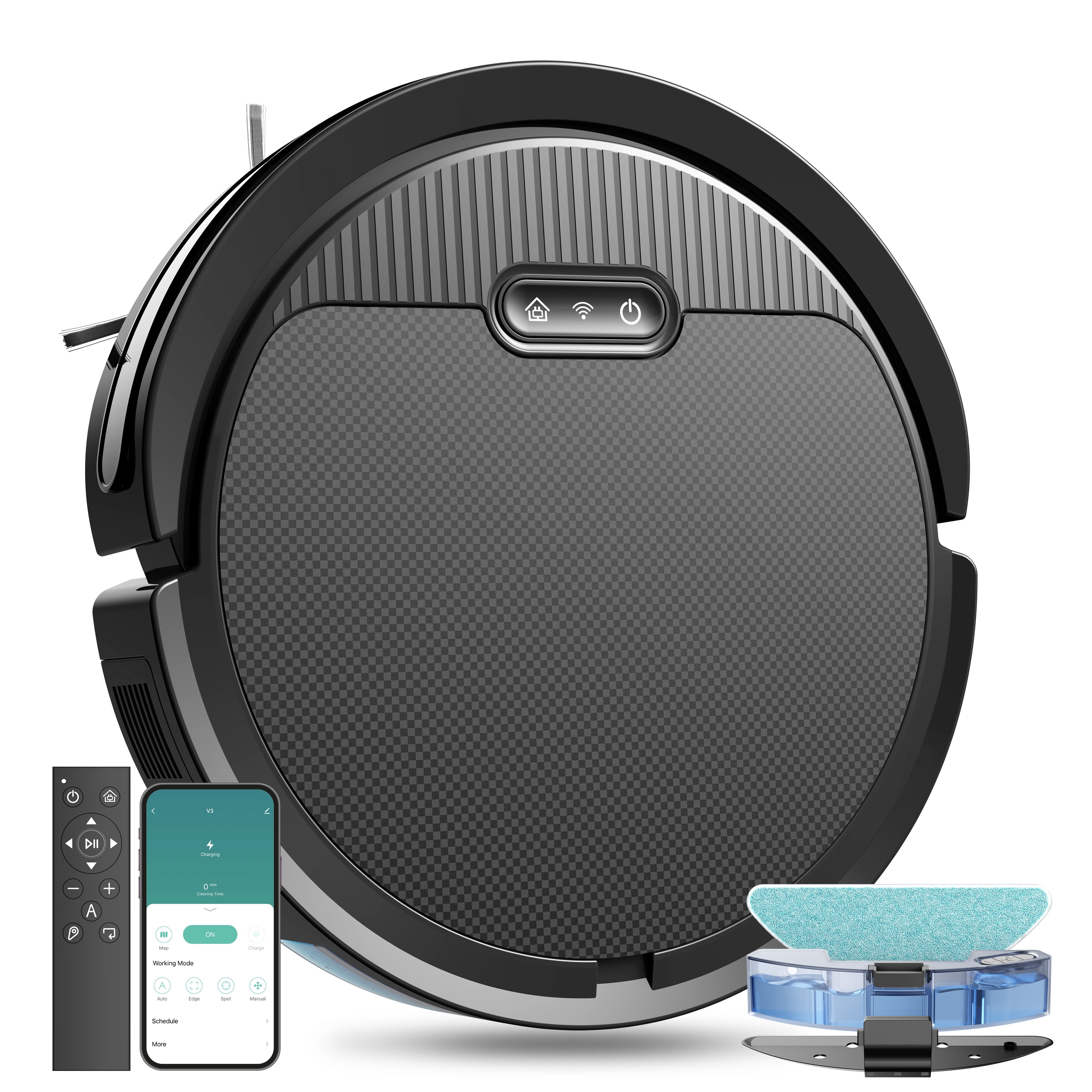 V3 3-in-1 Robot Vacuum and Mop - Nav, App, Voice Control