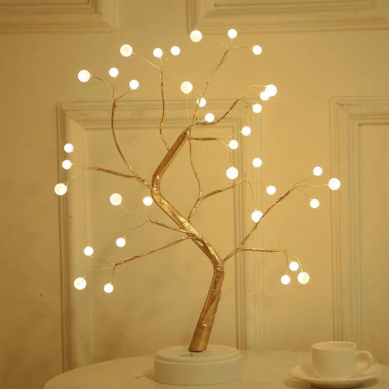 🌟 LED Copper Wire Light – Elegant Ambient Tree