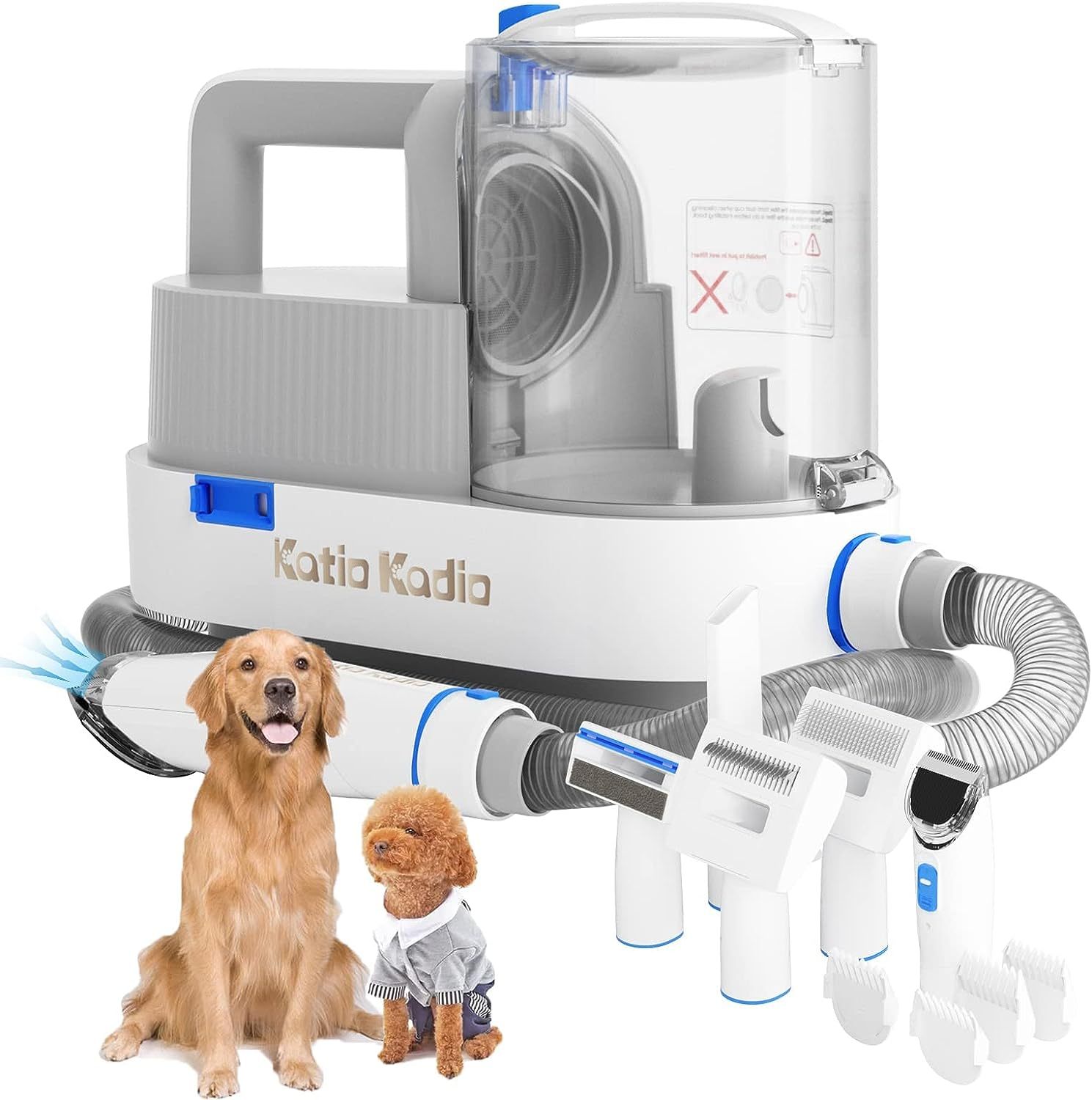 πΎ Stress-Free Grooming at Home β Pet Grooming Vacuum Kit - Low-Noise