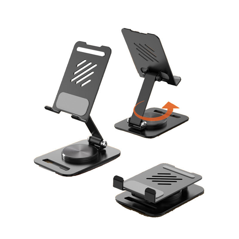 📱 360° Rotating Metal Phone Stand – Adjustable Desktop Holder