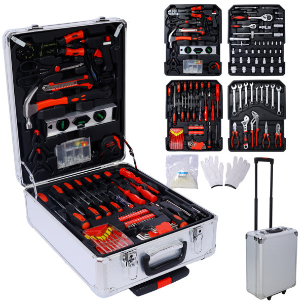 π§° 899-Piece Rolling Tool Chest β Complete Home Repair Kit with Aluminum Body