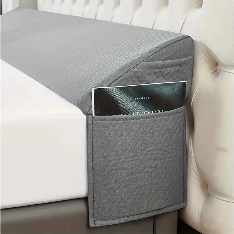Cozy Backboard Gap Pillow With Side-Pocket