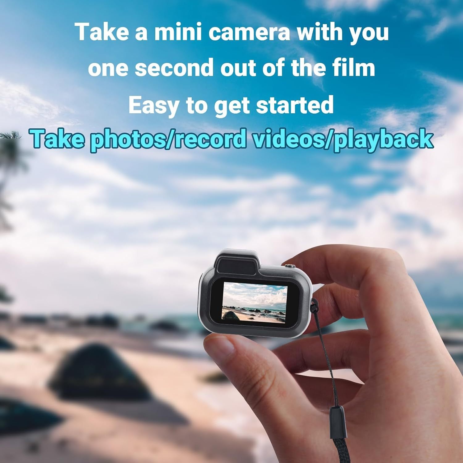 🔑 Key Chain Mini Camera – 1080P Micro Video Camcorder with 32GB