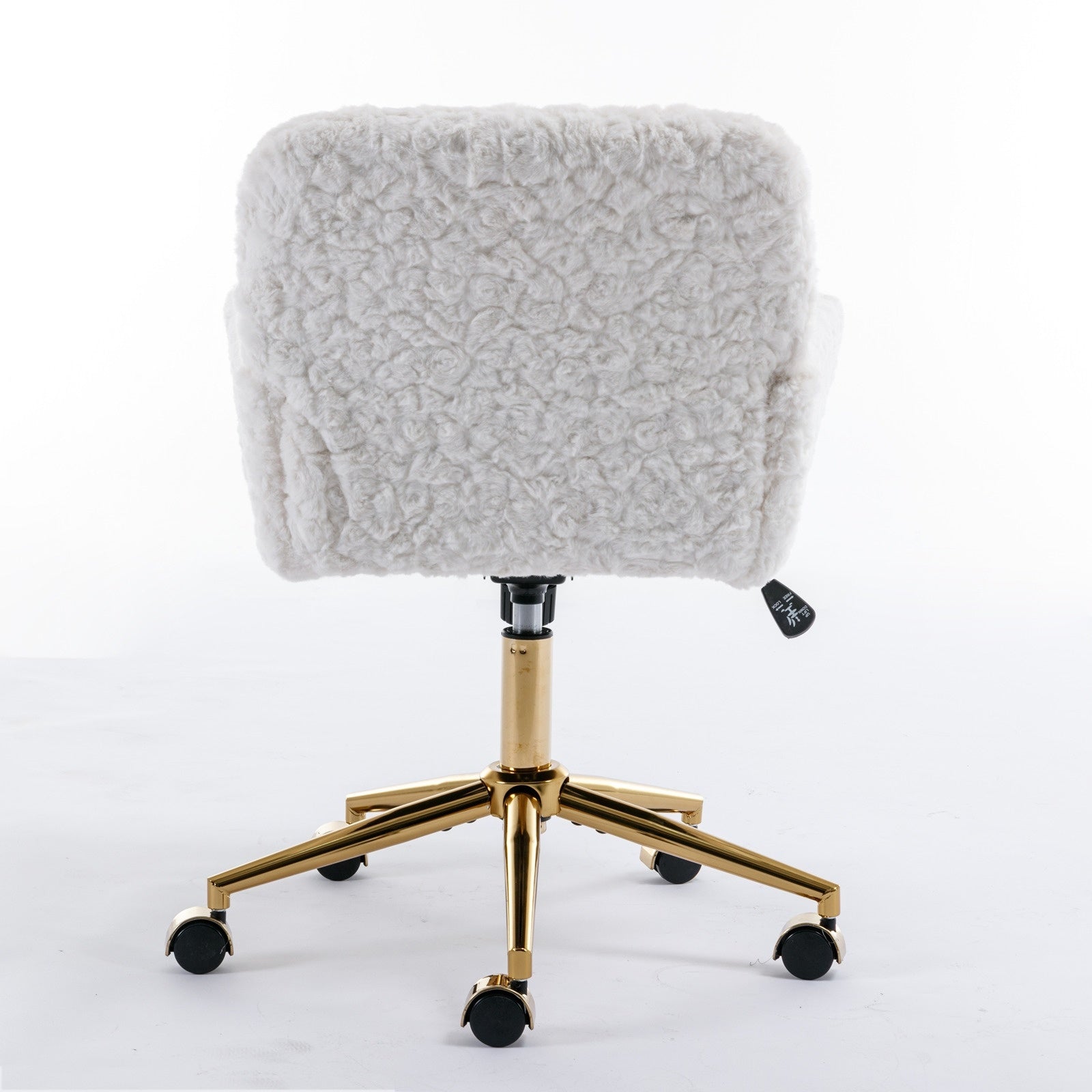 A&A Furniture Adjustable Home Office Chair – Cozy Furry Beige