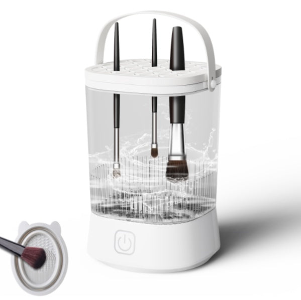 🧼 Mini Electric Makeup Brush Cleaner – Automatic Cleaning & Drying for Bathroom Countertops