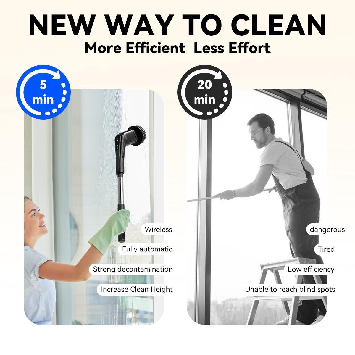 💥 Electric Cleaning Brush CLE-01 – Power Through Dirt with Ease