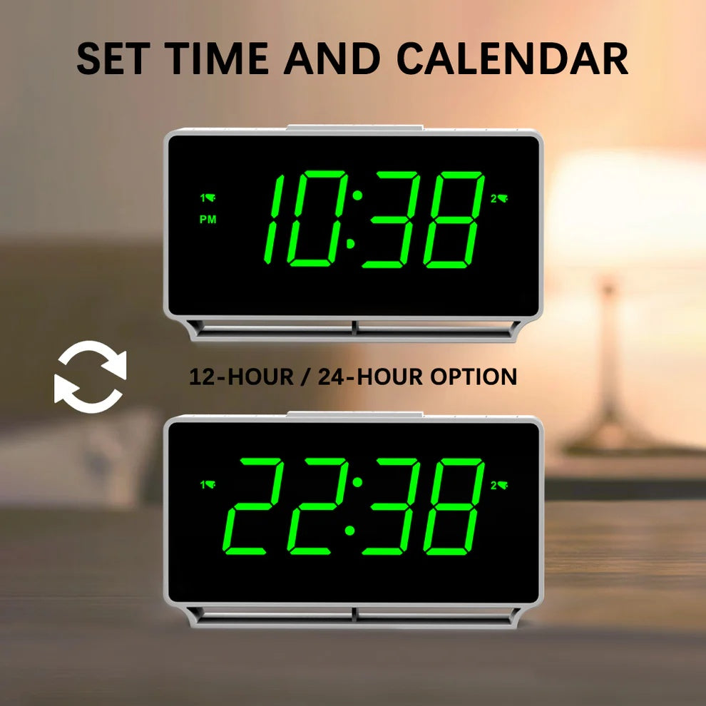 ⏰ ITOMA 222 Digital Alarm Clock – Dual Alarms, Temperature Display & More