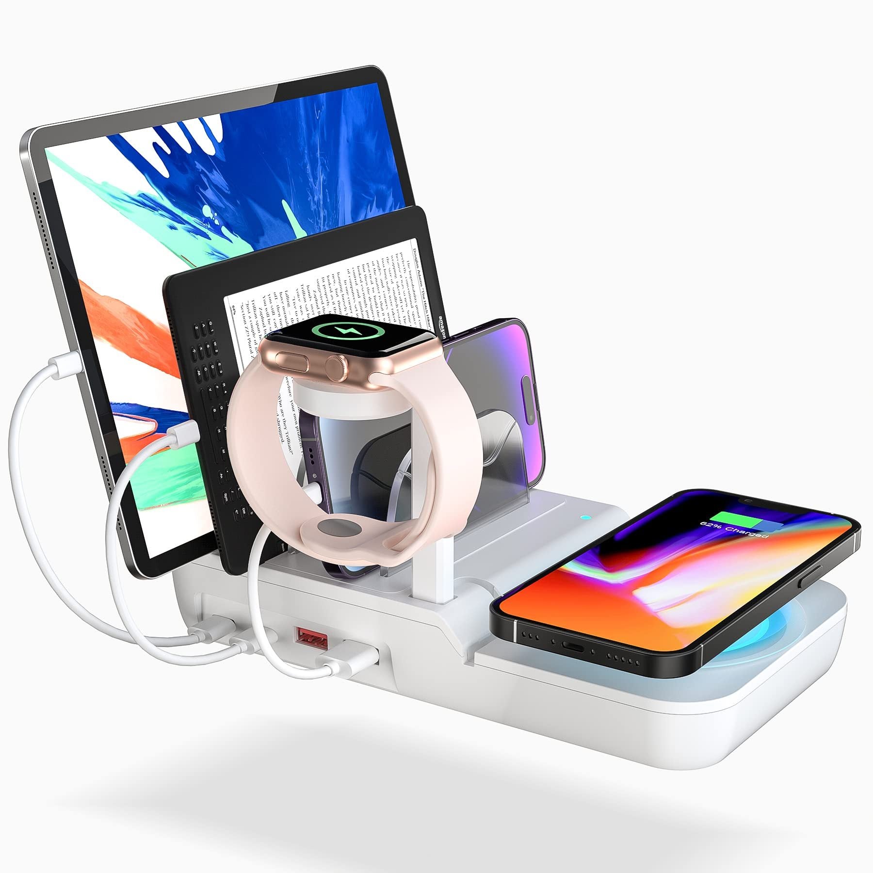 ⚡ 5-in-1 Multi-Device 70W Charging Station with Wireless Charging & Watch Stand