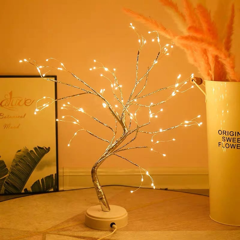 🌟 LED Copper Wire Light – Elegant Ambient Tree