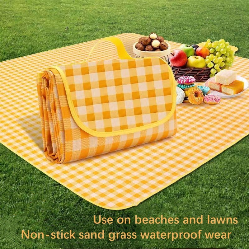 🌞 Waterproof Picnic Blanket – 2M x 2M | Thickened Aluminum Film, Moisture-Resistant Outdoor Mat