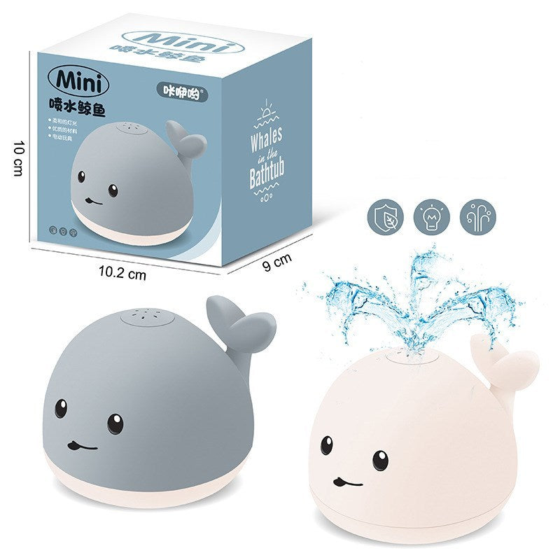 🐳 Cute Cartoon Whale – Interactive Water-Spraying Bath Toy with Lights & Music