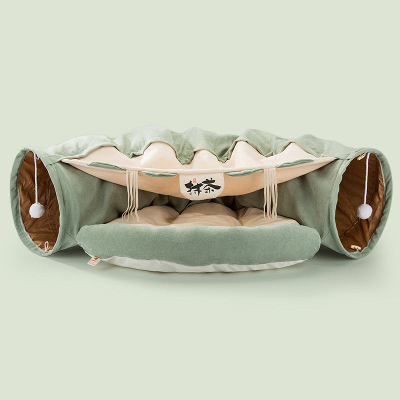 🐾 Collapsible Cat Tunnel – Durable, Washable, and Fun!