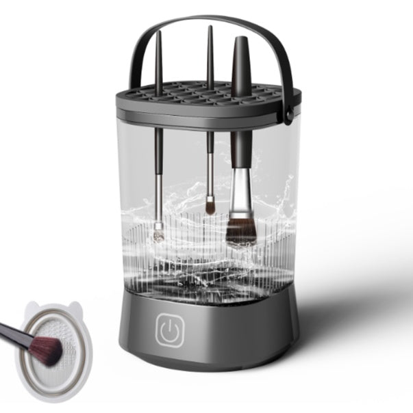 🧼 Mini Electric Makeup Brush Cleaner – Automatic Cleaning & Drying for Bathroom Countertops