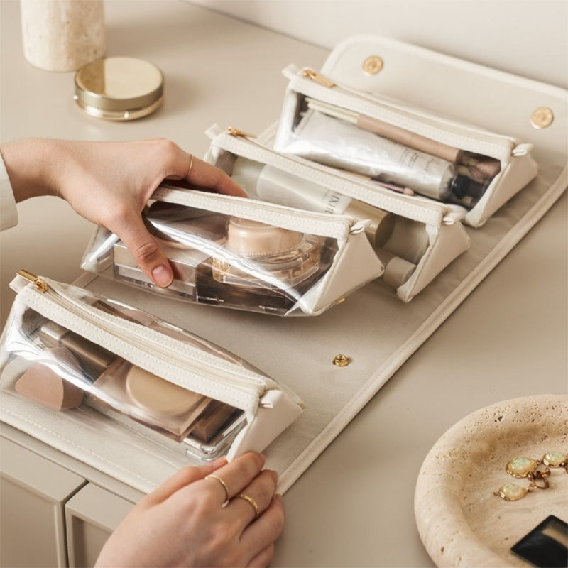 🧳 New Folding Cosmetic Bag – Large Capacity, Waterproof Travel Toiletry Organizer for Women