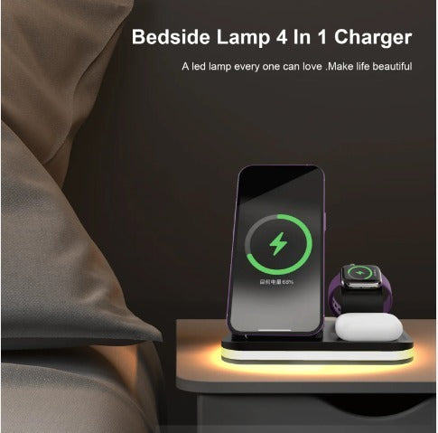 ⚡️ 4-in-1 Wireless Charging Station with Ambient Light