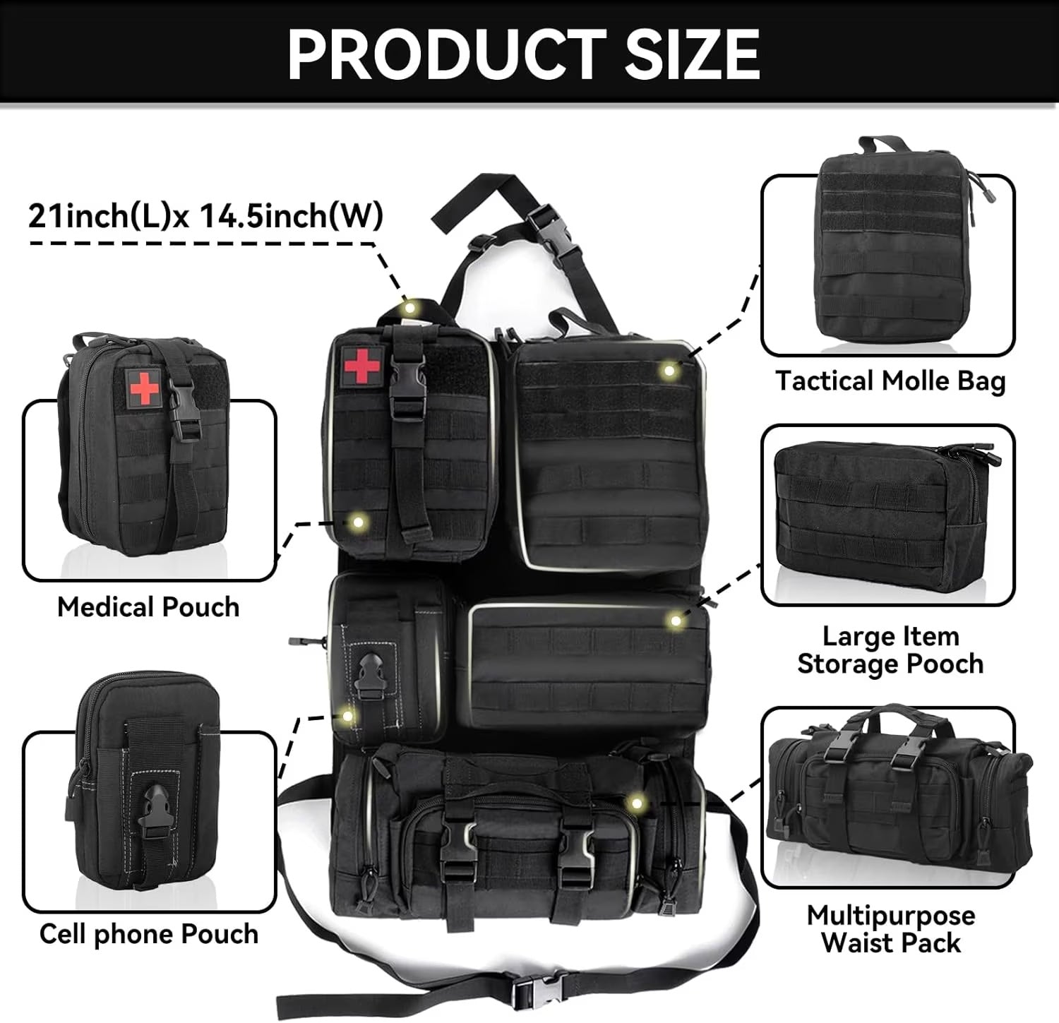 🚙 Universal Tactical Seat Back Organizer