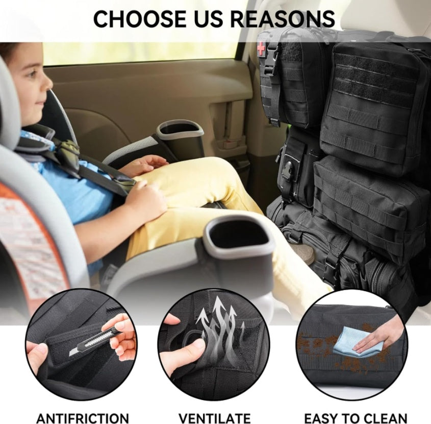 🚙 Universal Tactical Seat Back Organizer
