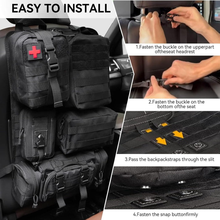 🚙 Universal Tactical Seat Back Organizer