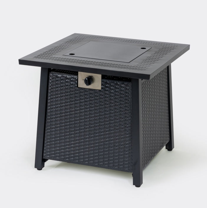 🔥 28-Inch Propane Fire Pit Table – Outdoor Square Gas Fire Pit