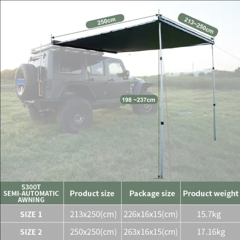 🚙 Fast Open Retractable Vehicle Side Awning