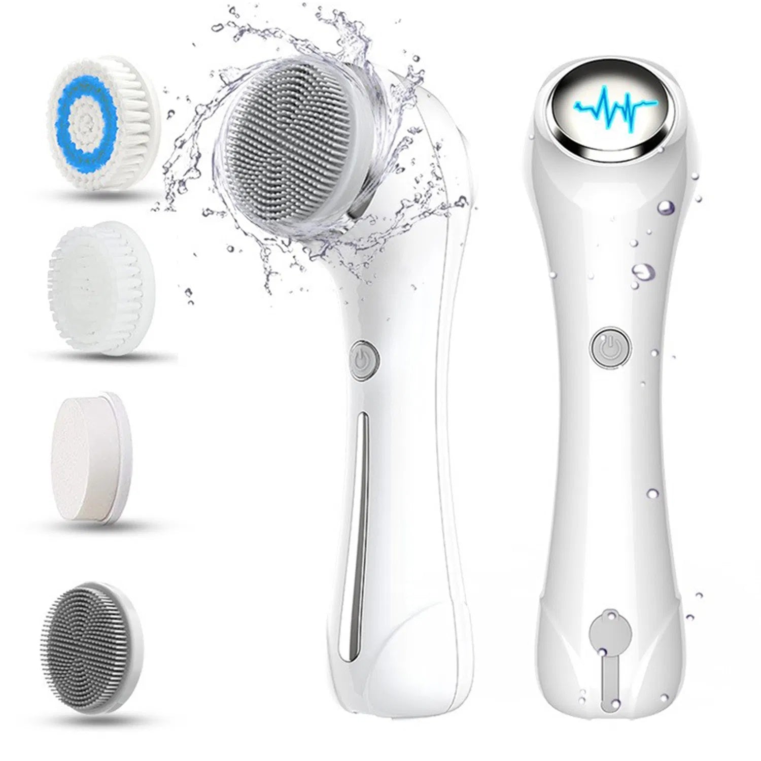 ✨ Facial Cleansing Brush – 3-in-1 Deep Cleaning & Massage Tool