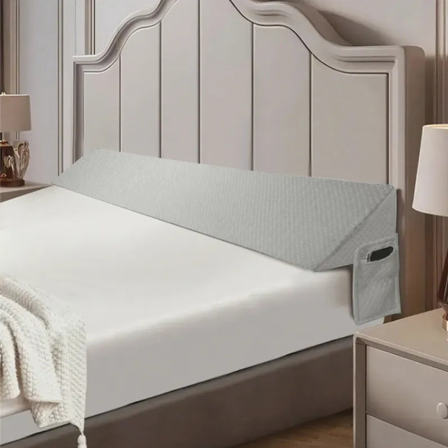 Cozy Backboard Gap Pillow With Side-Pocket