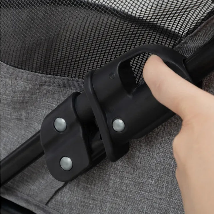 🐾 Compact Pet Stroller for Small Dogs & Cats