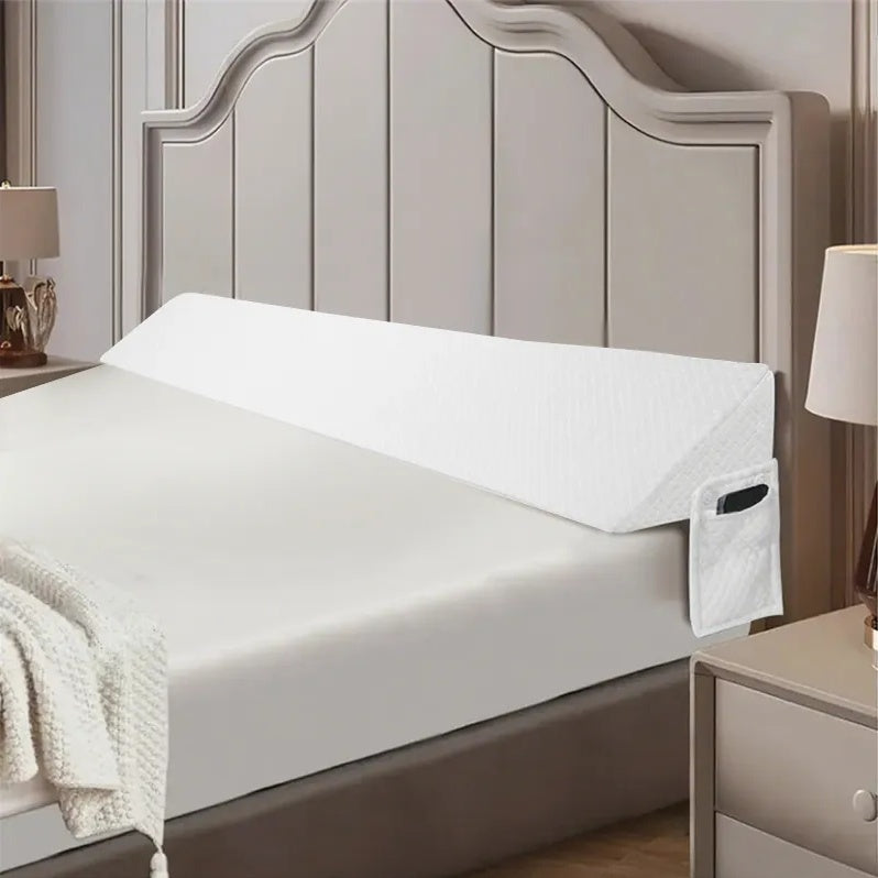 Cozy Backboard Gap Pillow With Side-Pocket