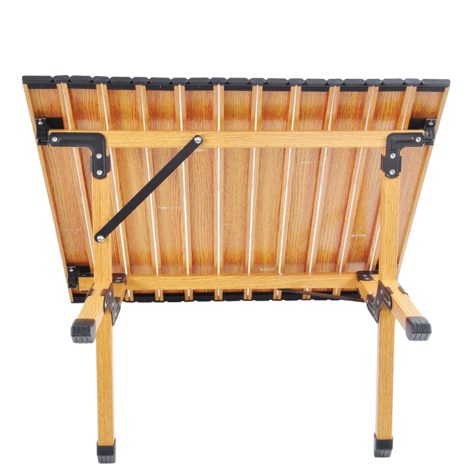 🏕️ Portable Picnic Table with Rollable Aluminum Top