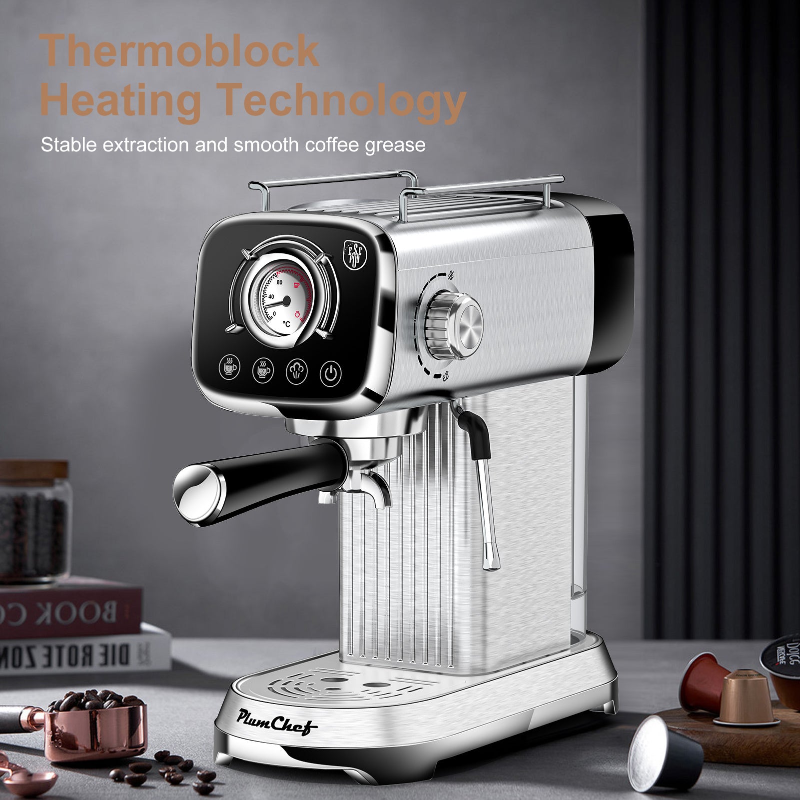 ☕ 20-Bar Professional Espresso Machine with Milk Frother