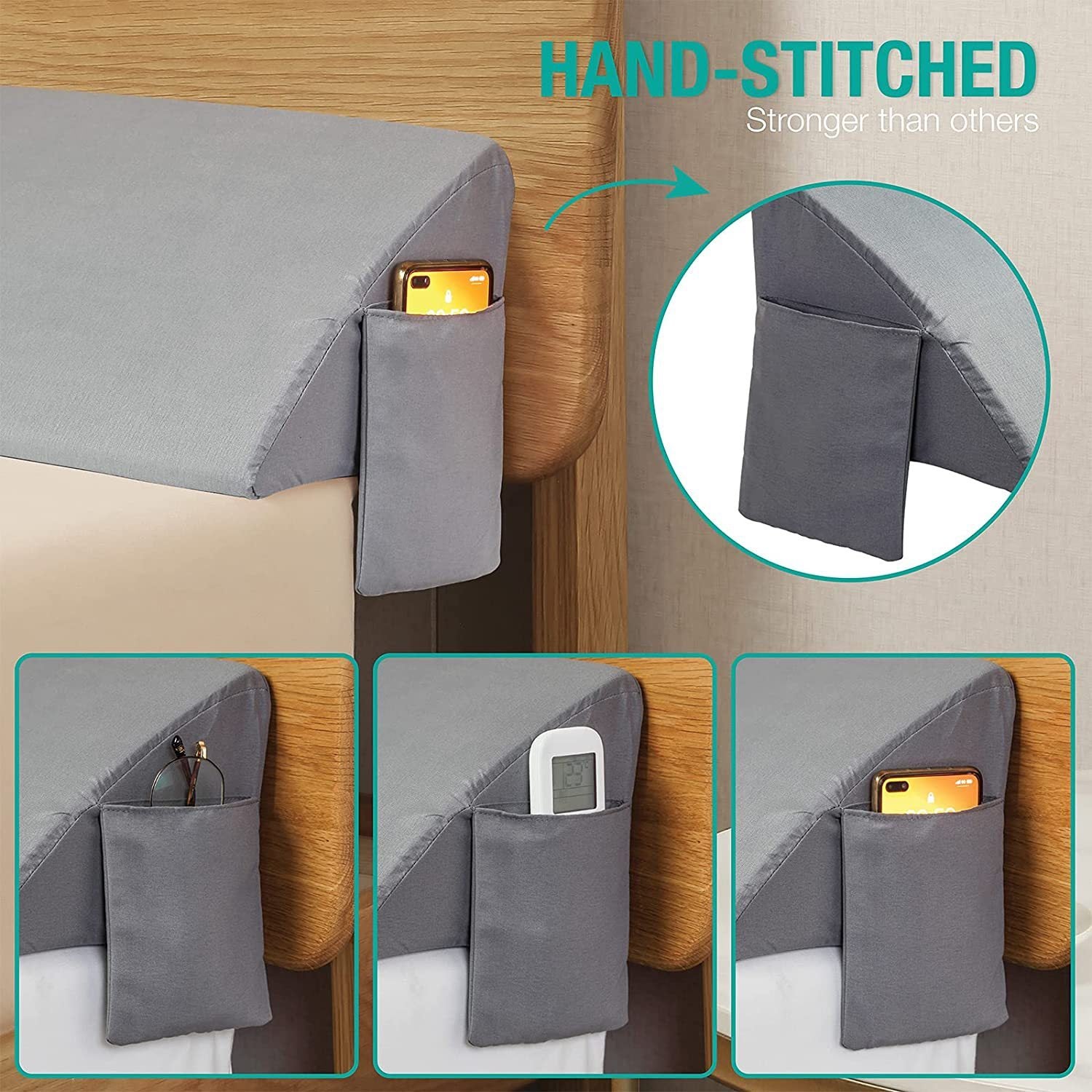 🛏️ Headboard Back Cushion - Lumbar Support for Any Bed Size