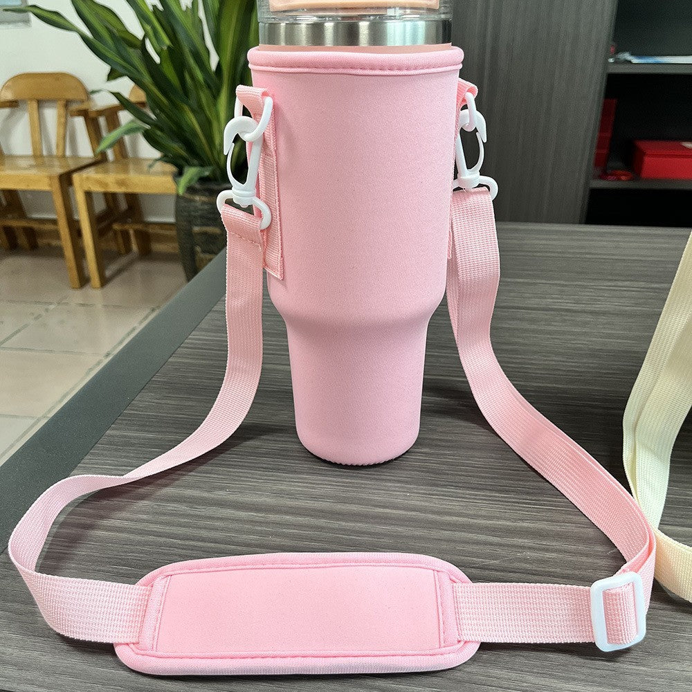 Travel Mug Holder with Shoulder Strap