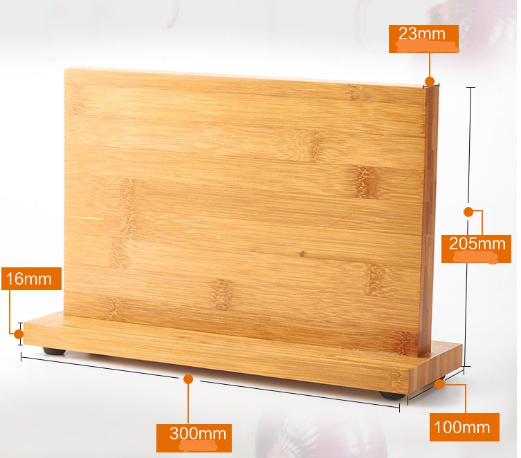 Premium Bamboo Magnetic Knife Holder