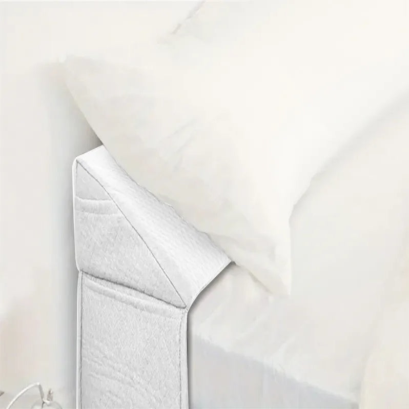 Cozy Backboard Gap Pillow With Side-Pocket