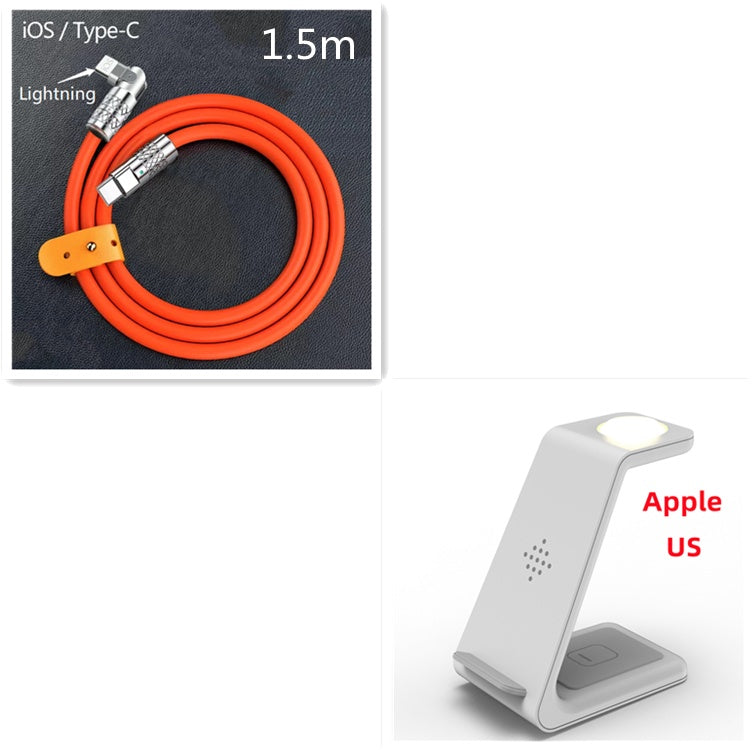 ⚡3-in-1 Wireless Charging Station – Fast Charger for Phone, Watch & Earbuds