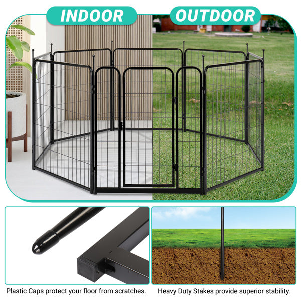 🐶 Heavy-Duty Dog Playpen – Portable