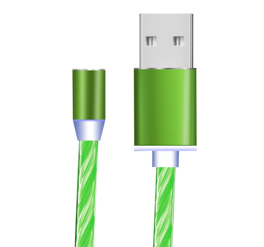 Flowing Light Magnetic Charging Cable – Compatible with iPhone, Android & Type-C Devices